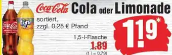 Edeka Coca-Cola Cola oder Limonade Angebot