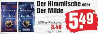 Edeka MÖVENPICK Der Himmlische oder Der Milde Angebot