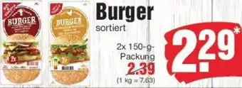 Edeka Gut & Günstig Burger Angebot