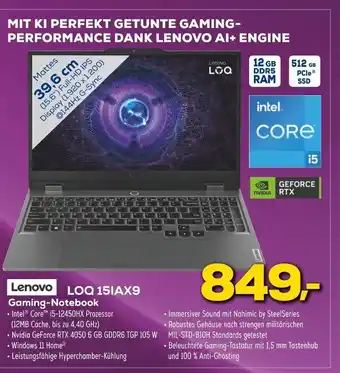 Euronics Lenovo loq 15iax9 gaming-notebook Angebot