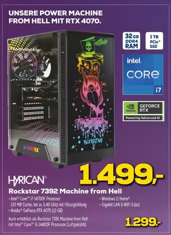 Euronics Hyrican rockstar 7392 machine from hell Angebot