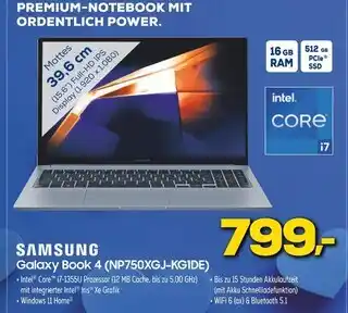 Euronics Samsung galaxy book 4 (np750xgj-kg1de) Angebot