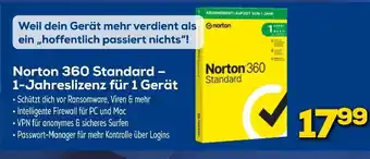 Euronics Norton 360 standard – 1-jahreslizenz für 1 gerät Angebot