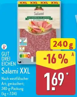 Aldi Nord GUT DREI EICHEN Salami XXL Angebot