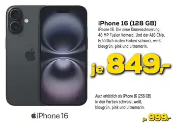 Euronics Apple iphone 16 Angebot