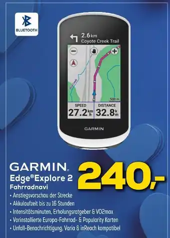 Euronics Garmin edge explore 2 fahrradnavi Angebot