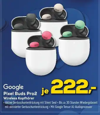 Euronics Google pixel buds pro2 wireless kopfhörer Angebot