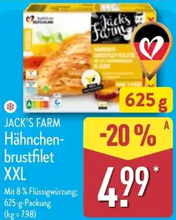 Aldi Nord JACK'S FARM Hähnchenbrustfilet XXL Angebot