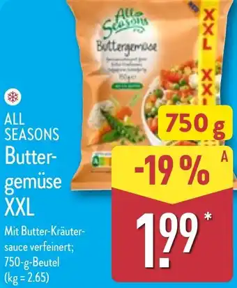 Aldi Nord ALL SEASONS Buttergemüse XXL Angebot