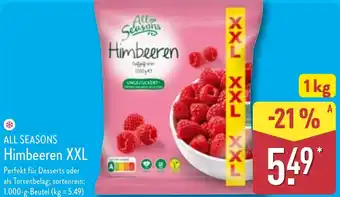 Aldi Nord ALL SEASONS Himbeeren XXL Angebot