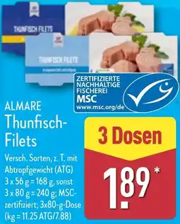 Aldi Nord ALMARE Thunfisch Filets Angebot