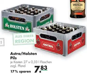 Handelshof Astra/Holsten Pils 27x0,33L Angebot