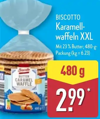 Aldi Nord BISCOTTO Karamellwaffeln XXL Angebot