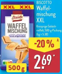 Aldi Nord BISCOTTO Waffelmischung XXL Angebot