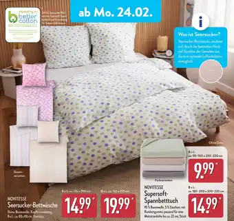 Aldi Nord NOVITESSE Seersucker-Bettwäsche Angebot