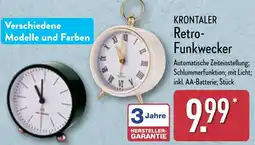 Aldi Nord KRONTALER Retro Funkwecker Angebot