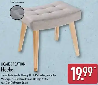 Aldi Nord HOME CREATION Hocker Angebot