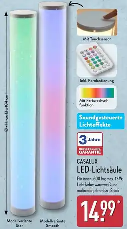 Aldi Nord CASALUX LED-Lichtsäule Angebot