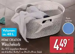 Aldi Nord HOME CREATION Wäschekorb Angebot