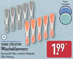 Aldi Nord HOME CREATION Wäscheklammern Angebot