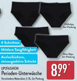 Aldi Nord UP2FASHION Perioden-Unterwäsche Angebot