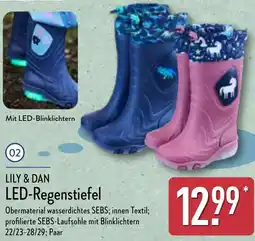 Aldi Nord LILY & DAN LED-Regenstiefel Angebot