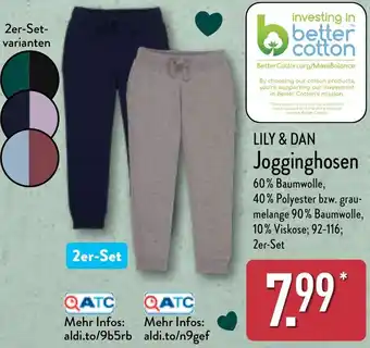 Aldi Nord LILY & DAN Jogginghosen Angebot