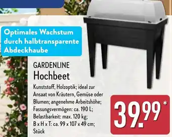 Aldi Nord GARDENLINE Hochbeet Angebot