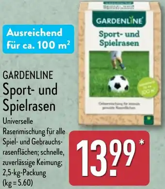 Aldi Nord GARDENLINE Sport und Spielrasen Angebot