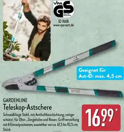 Aldi Nord GARDENLINE Teleskop-Astschere Angebot