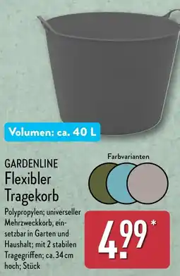 Aldi Nord GARDENLINE Flexibler Tragekorb Angebot