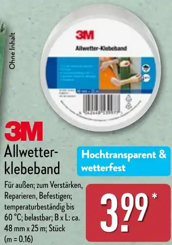 Aldi Nord 3M Allwetterklebeband Angebot