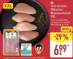 Aldi Nord MEINE METZGEREI Hähnchen Minutenschnitzel XXL Angebot