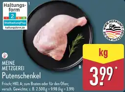 Aldi Nord MEINE METZGEREI Putenschenkel Angebot