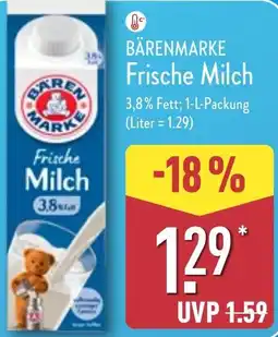 Aldi Nord BÄRENMARKE Frische Milch Angebot