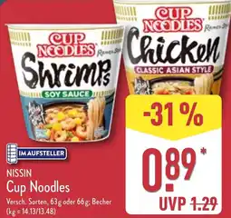 Aldi Nord NISSIN Cup Noodles Angebot