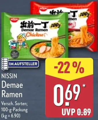 Aldi Nord NISSIN Demae Ramen Angebot