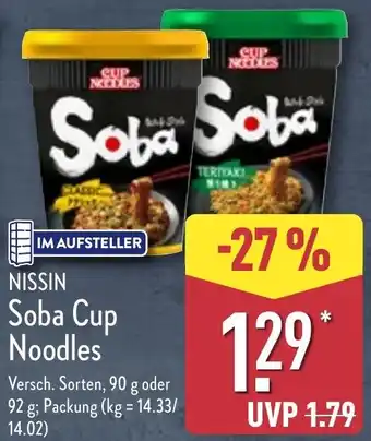 Aldi Nord NISSIN Soba Cup Noodles Angebot