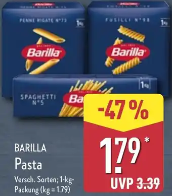 Aldi Nord BARILLA Pasta Angebot