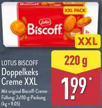 Aldi Nord LOTUS BISCOFF Doppelkeks Creme XXL Angebot