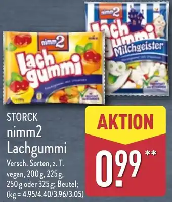 Aldi Nord STORCK nimm2 Lachgummi Angebot