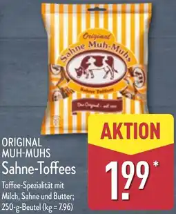 Aldi Nord ORIGINAL MUH-MUHS Sahne-Toffees Angebot