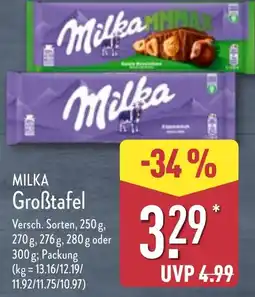 Aldi Nord MILKA Groẞtafel Angebot