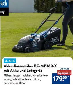 Aldi Nord Scheppach Akku-Rasenmäher BC-MP380-X mit Akku und Ladegerät Angebot