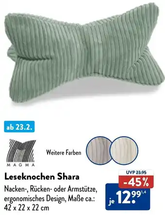 Aldi Nord MAGMA Leseknochen Shara Angebot