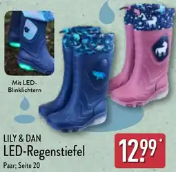 Aldi Nord LILY & DAN LED-Regenstiefel Angebot