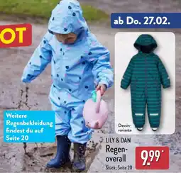 Aldi Nord LILY & DAN Regenoverall Angebot