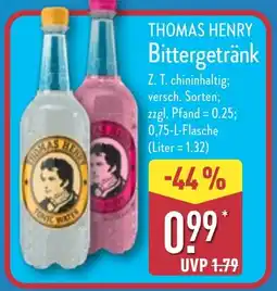 Aldi Nord THOMAS HENRY Bittergetränk Angebot