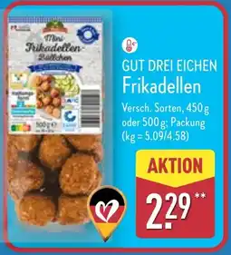 Aldi Nord GUT DREI EICHEN Frikadellen Angebot