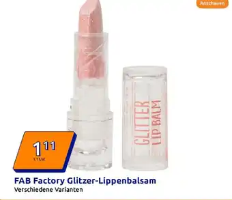 Action Fab factory glitzer-lippenbalsam Angebot